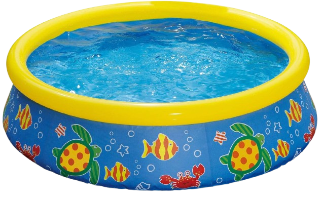 Summer Waves 5ft Round Inflatable Pool with Whale Print